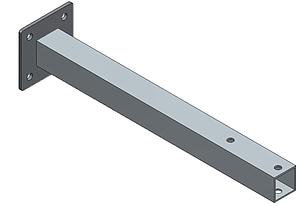 SOPORTE ATORNILLABLE SALVA CICLISTA ALITE 50x50x3 mm