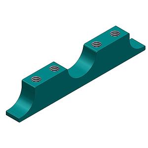 BRIDA BASE SOLDADA DOBLE TORNILLO PATÍN PM ALITE (e=24,8 mm) S355 MC LASER PLUS