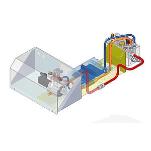 KIT CONJUNTO HIDRÁULICO 1 ACCIONAMIENTO MANUAL-ELÉCTRICO TM