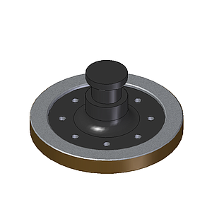 JOST 04.KZ1010 KING PIN 2" + PLATO PLACA 10 mm H50-X