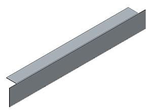 CHAPA 02 AL EN "L" CIERRE TRASERA C=450 (PARA MODELOS HD2 - HD4 - LD2)