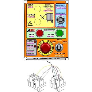  PANEL PLACA BOTONERA ALITE PISO MÓVIL STD + TECHO HIDRÁULICO V2021 ES-PT 
