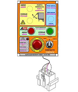 PANEL PLACA BOTONERA ALITE TECHO HIDRÁULICO ES-PT