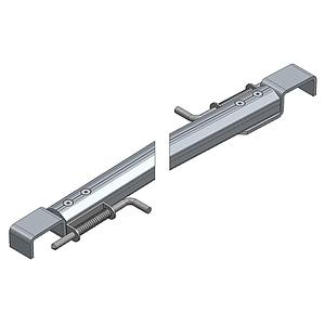 ARQUILLO ALU ANOD. NEGRO PUNTO 50 mm TIPO CIERRE GANADERO PASAMANOS 75 mm 