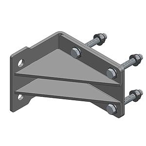 CONJUNTO SOPORTE ESCUADRA DE ALUMINIO PARA PANEL FRONTAL BARREDOR AL ALITE V2022